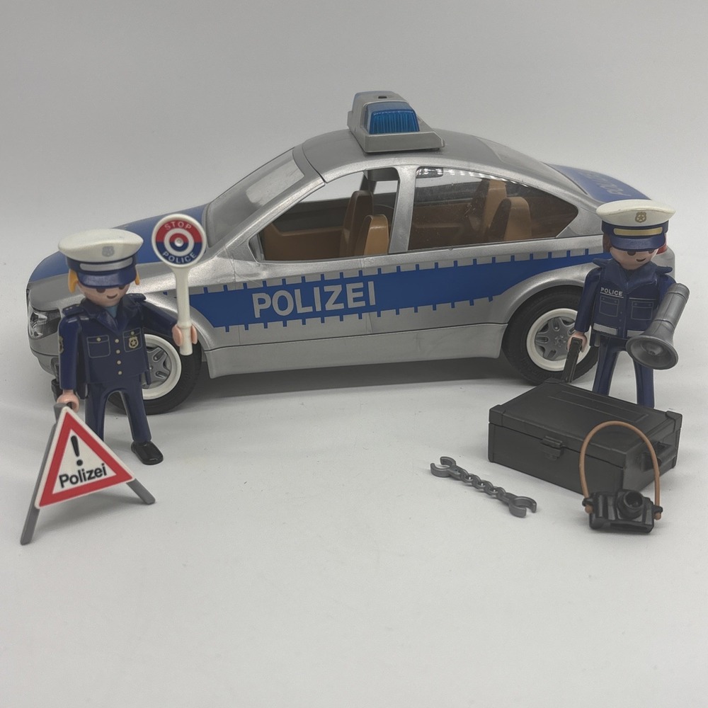 Playmobil 5184 City Action Police Car Flashing Lights Complete Works